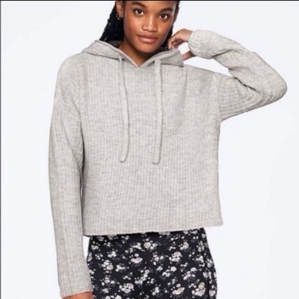 Victoria’s Secret Pink Boyfriend Ribbed Pullover Sweatshirt